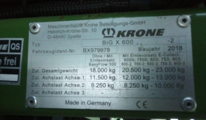 Krone BIG X 600 full